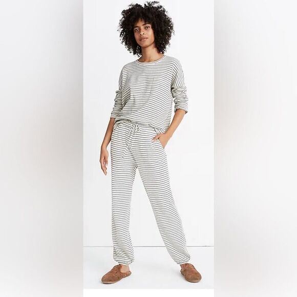 MADEWELL STRIPED PAJAMAS 2 PIECE SIZE XS - Picture 1 of 6